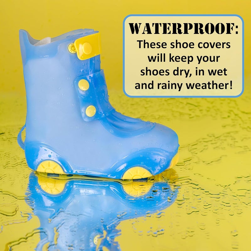Galashield Rain Shoe Covers Kids Waterproof Shoe Cover for Boys Girls Reusable Galoshes Overshoes - Image 4